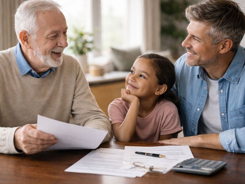 avo, pai e filho herança